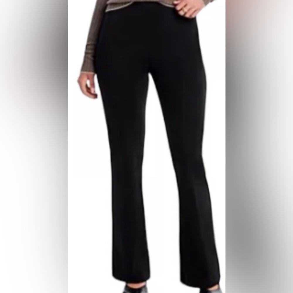 SUZANNE BETRO Sz 16 (estimated) Corduroy Flare Boot Cut Pants In Black